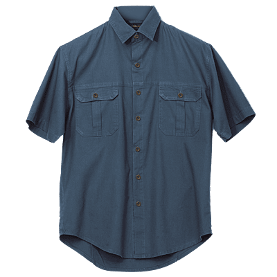 Plain Bush Shirt Mens