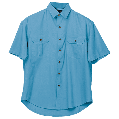 Plain Bush Shirt Mens
