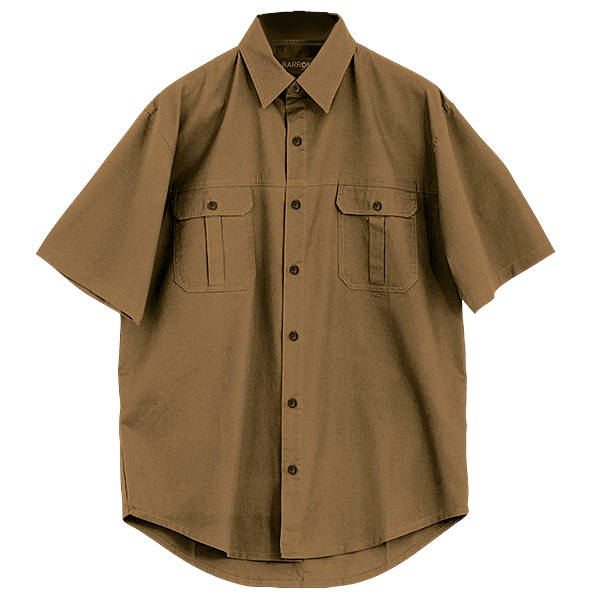 Plain Bush Shirt Mens