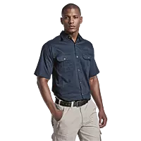 Plain Bush Shirt Mens