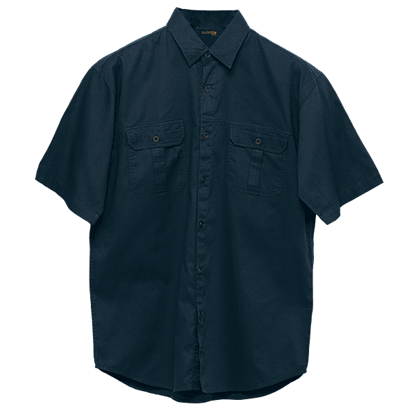 Plain Bush Shirt Mens