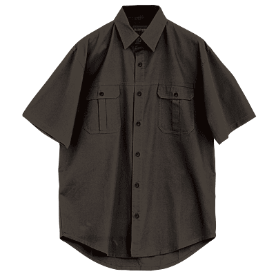 Plain Bush Shirt Mens