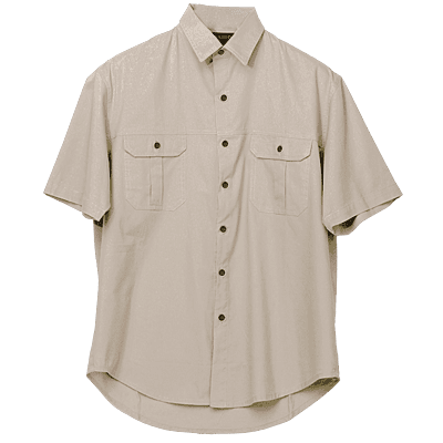 Plain Bush Shirt Mens