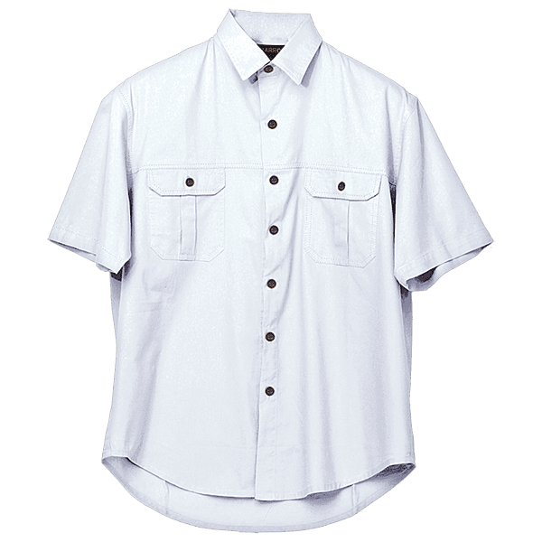 Plain Bush Shirt Mens