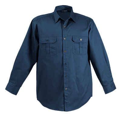 Bush Shirt Long Sleeve Mens