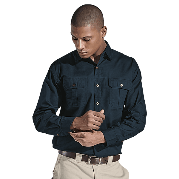 Bush Shirt Long Sleeve Mens