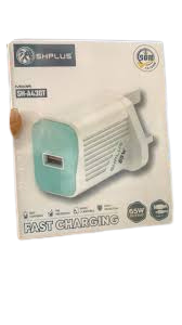 SHplus Fast Charging Charger 65W Output With Type C Cable (SH-A430T)