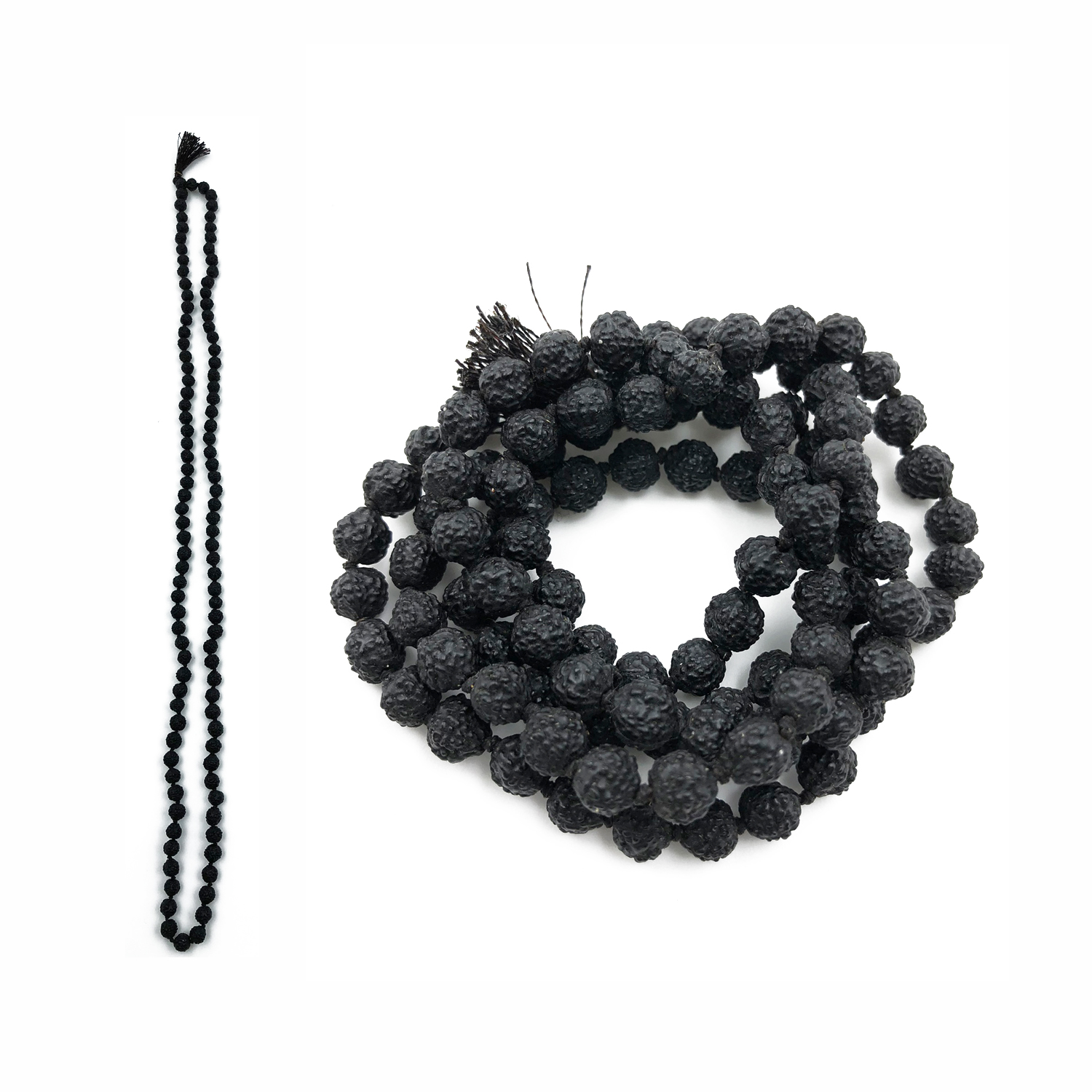 Black Rudrash Mala with 108 Beads for Pooja