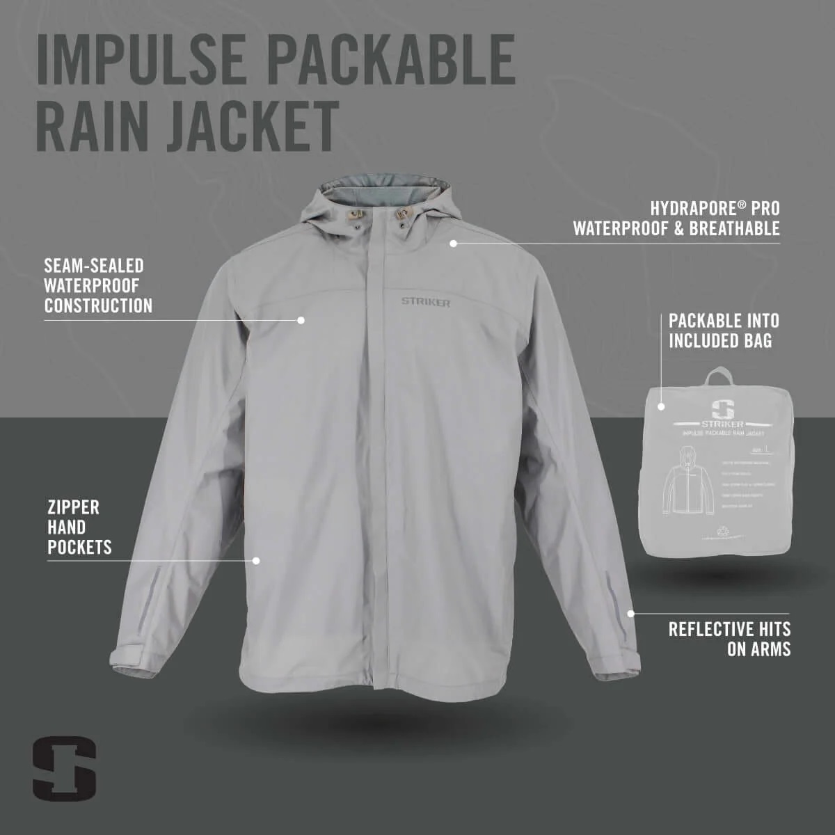 Striker Impulse Packable Rain Jacket