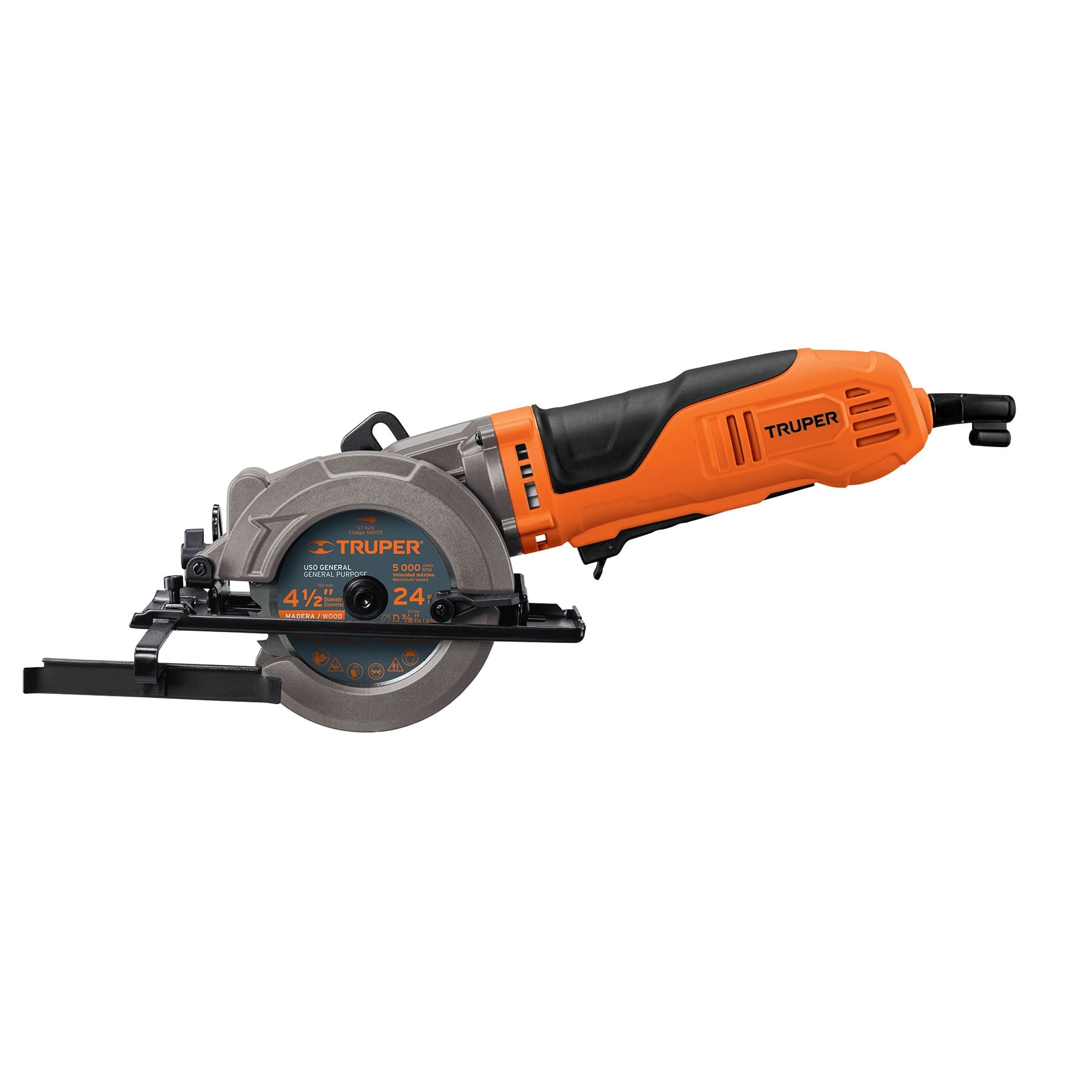 Sierra circular compacta 4-1/2' 420 W, profesional, Truper - SICI-4-1/2A / 100123