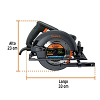 Sierra circular 7-1/4' 1800 W, industrial, Truper - SICI-7-1/4N4 / 11779