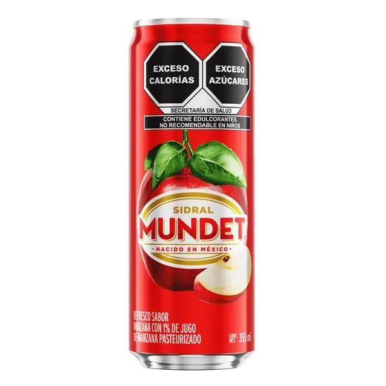 SIDRAL MUNDET REFRESCO MANZANA LATA 355 ML