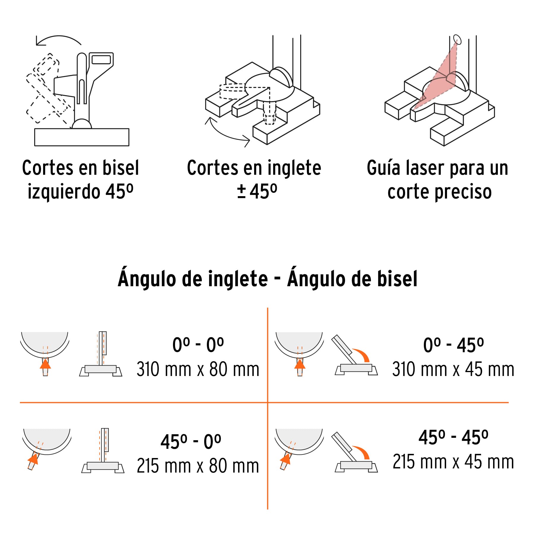 Sierra de inglete telescópica compuesta, 10' - SINCO-10X2 / 16869