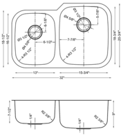 Double Offset Bowl, Big Right - 16g