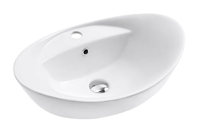 Oval Ceramic Vessel Sink 09 - White Oval Ceramic Vessel Sink 09 - White
