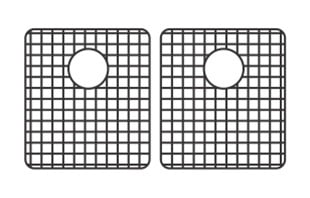 Grid Set for Double Equal Bowl - Granite Composite Grid Set for Double Equal Bowl - Granite Composite