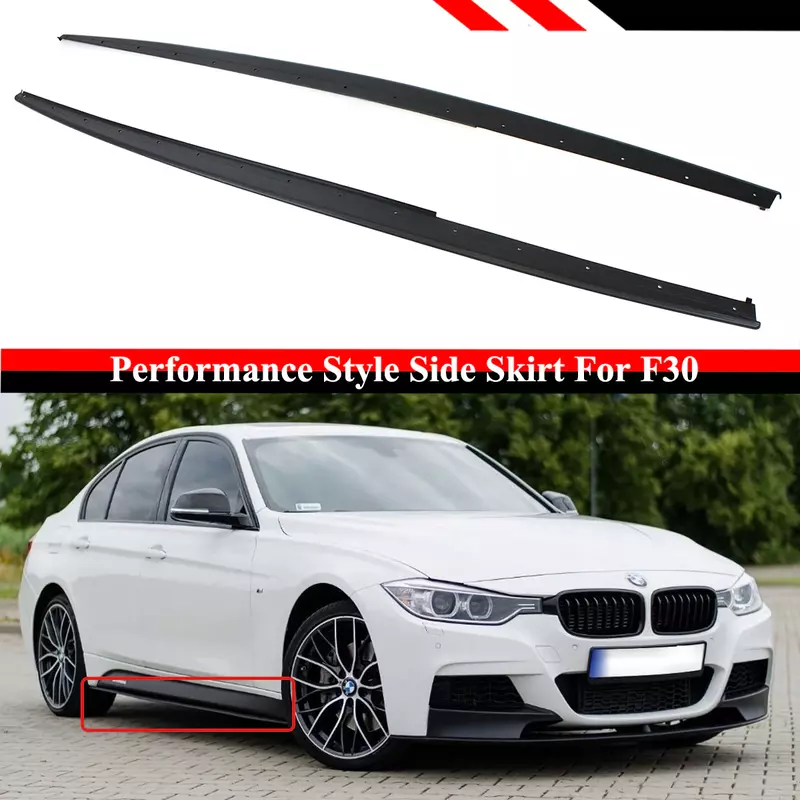 BMW 3 Series Side Skirts – Matte Black (2012–2018)