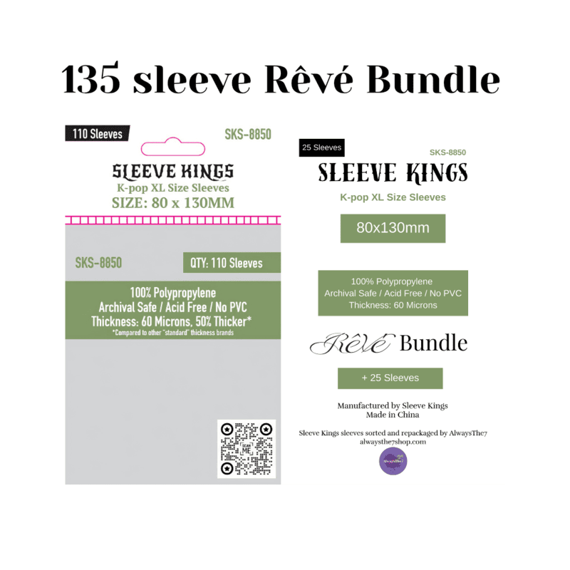 Sleeve Kings 80x130 mm