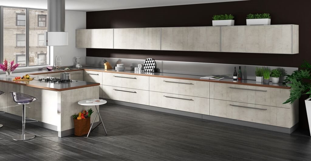 ONE SKIN PANELS-WHITE CONCRETE/HIGH GLOSS/18MM