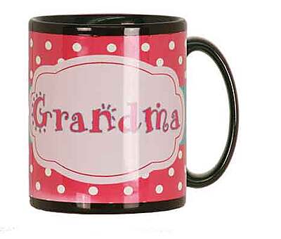Personalized 11 oz. Black/White Sublimatable Ceramic Banner Mug