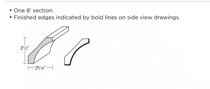 Omni Crown Moulding, Small Cove Crown - Mineral
