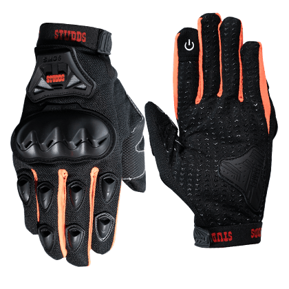 STUDDS GLOVES SMG-6 ORANGE (L) WITH TOUCH