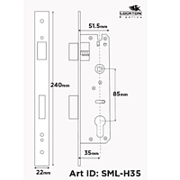 LOCKTON 'E-Series' Euro Smart Mortice Lock LOCKTON 'E-Series' Euro Smart Mortice Lock