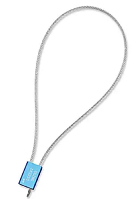 SELLO DE CABLE 1/8 X 24" AZULES C/50PZAS