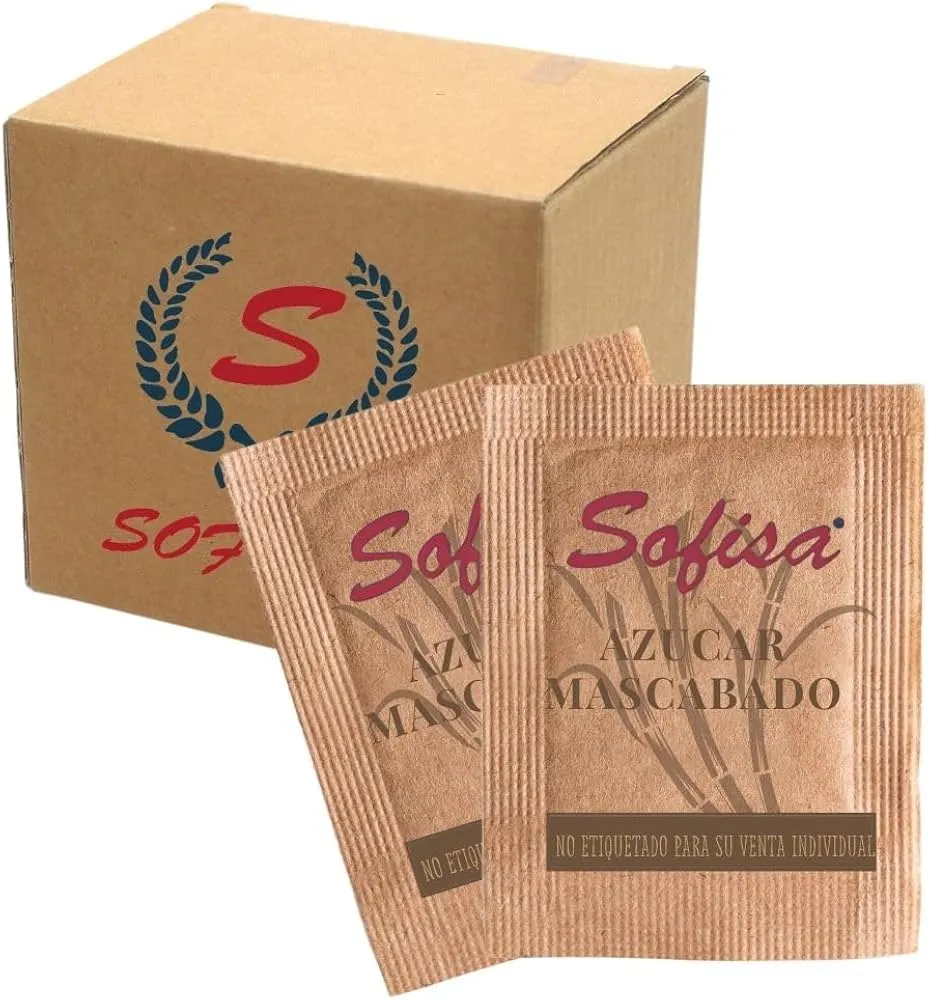SOFISA AZUCAR MASCABADO 1000 PZAS DE 4 GR