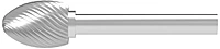 SOLID CARBIDE BURR, MEDIUM BUD SHAPED LONG