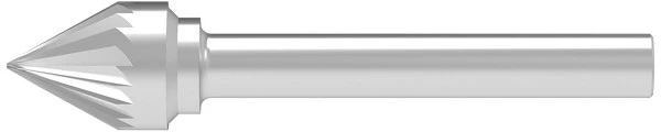 SOLID CARBIDE BURR, MEDIUM CONE SHAPED LONG