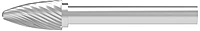 SOLID CARBIDE BURR, MEDIUM CONE WITH RADIUS