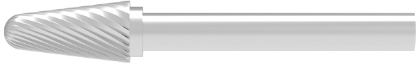 SOLID CARBIDE BURR, MEDIUM TAPERED WITH RADIUS