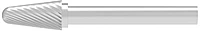 SOLID CARBIDE BURR, MEDIUM TAPERED WITH RADIUS