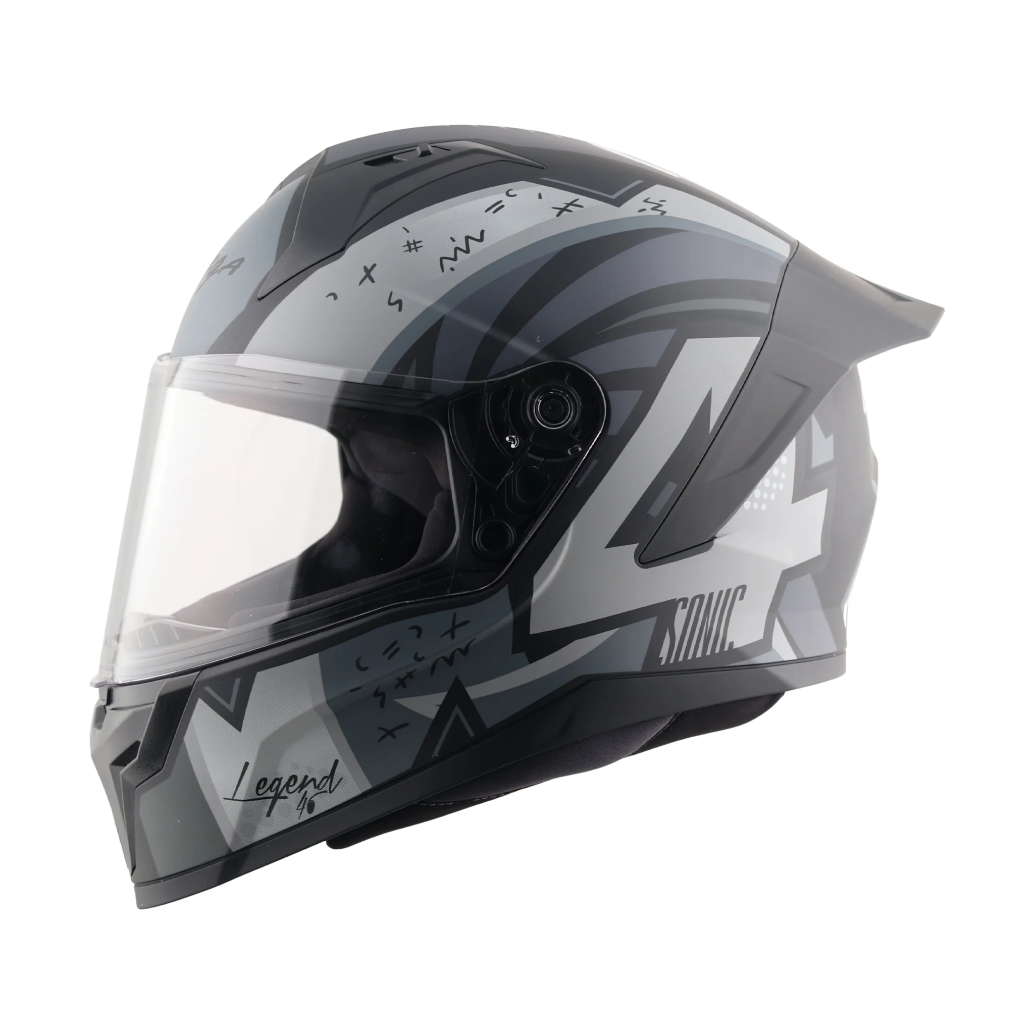 VEGA SONIC DX LEGEND DULL BLACK/GREY C/V (L) VEGA SONIC DX LEGEND DULL BLACK/GREY C/V (L)