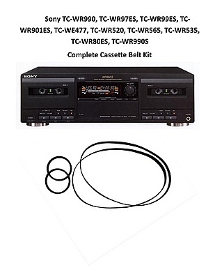 Sony TC-WR990 / TC-WR97ES / TC-WR99ES / TC-WR90SONY TC-WE477/TC-WR520/WR565/WR535/WR80ES/WR990S Cassette Belt Kit
