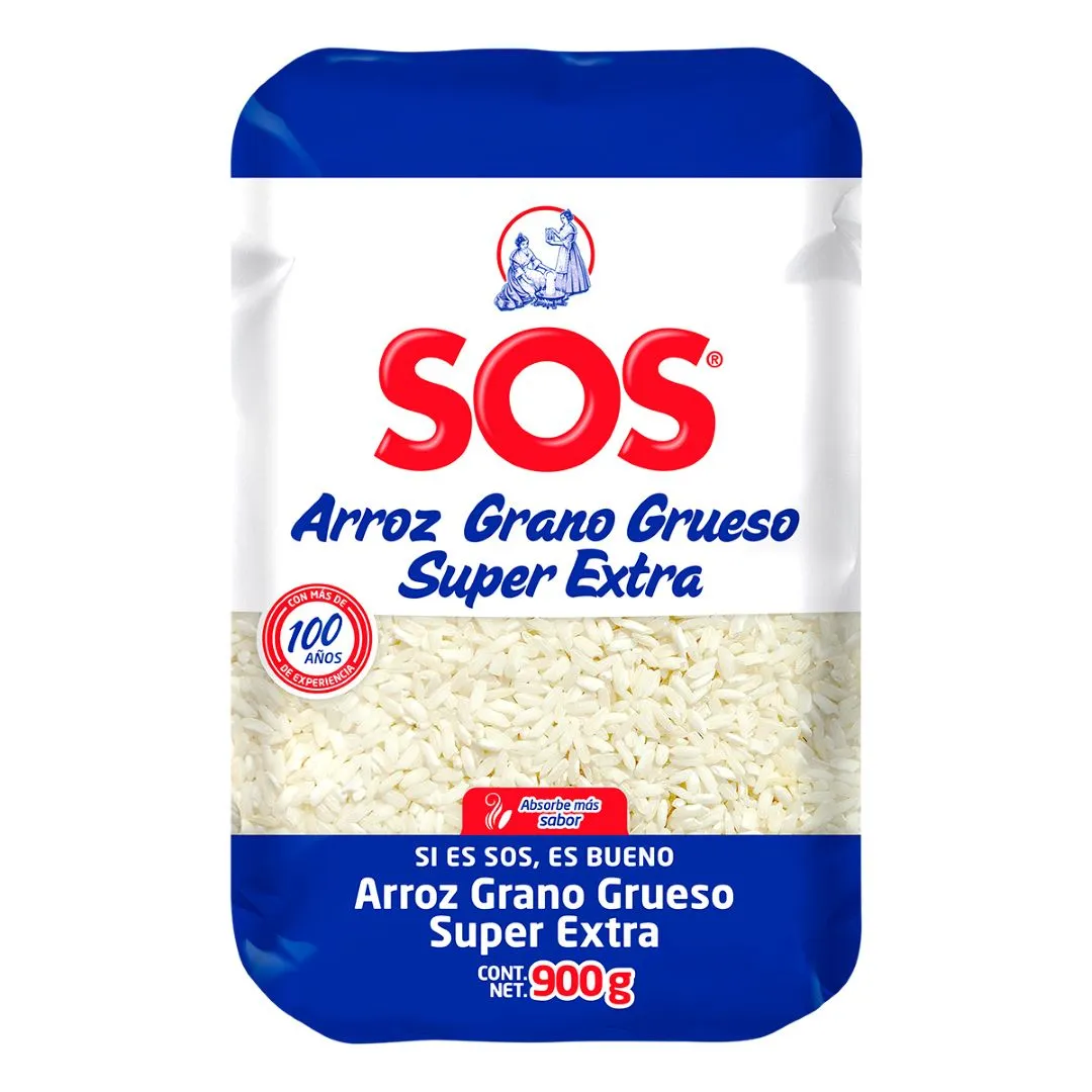 SOS ARROZ GRUESO SUPER EXTRA 900 G