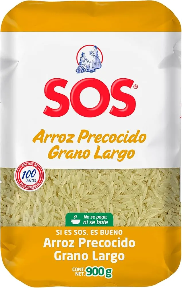 SOS ARROZ PRECOCIDO GRANO LARGO 900 G