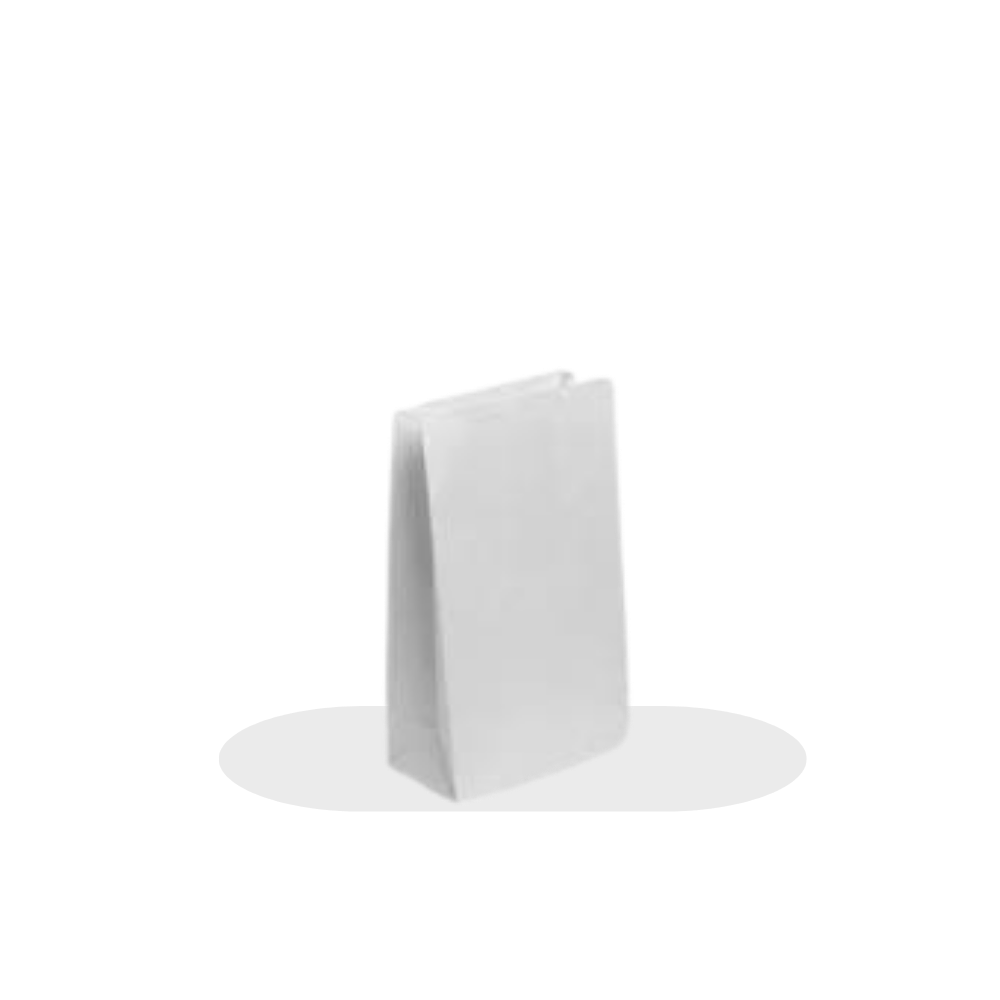 PAPER BAG SQUARE BOTTOM - WHITE