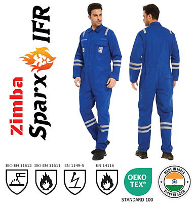 Zimba Sparx Inherently Flame Retardent Coverall Zimba Sparx Inherently Flame Retardent Coverall