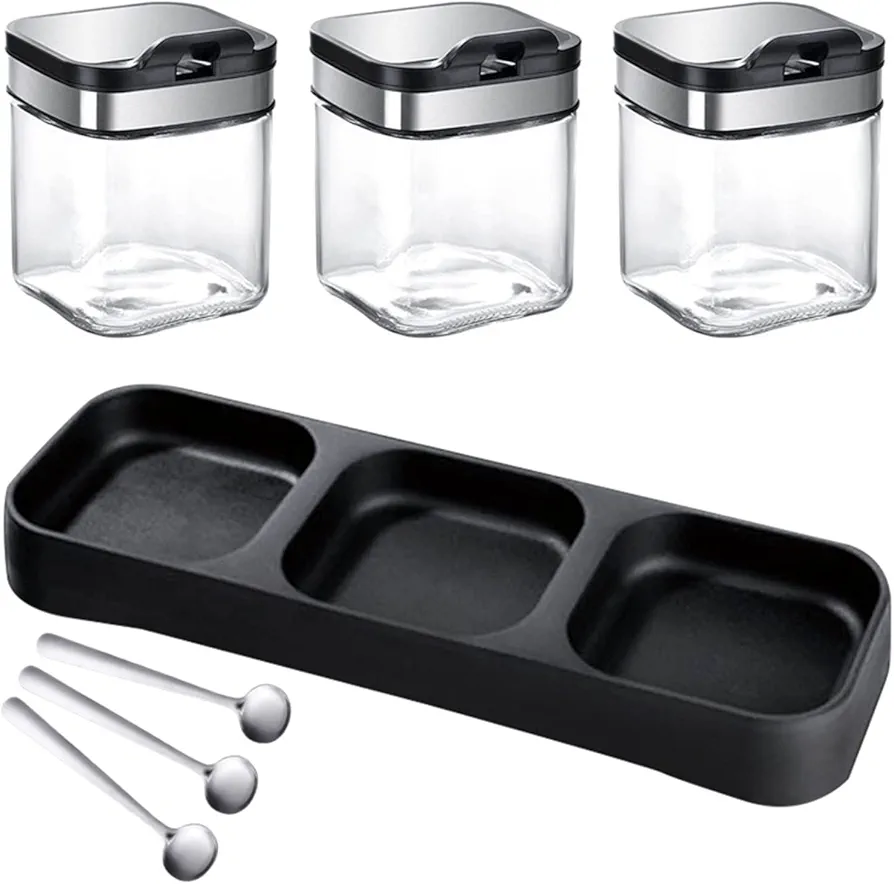 7 PIECES SET OF SPICE CONTAINERS SPICE RACK