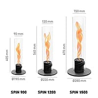 HOFATS SPIN 1500 Tabletop Fireplace black