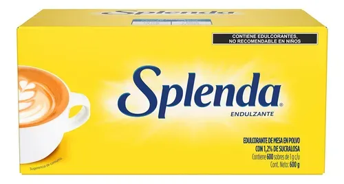 SPLENDA AZUCAR 600 PZAS DE 1 G