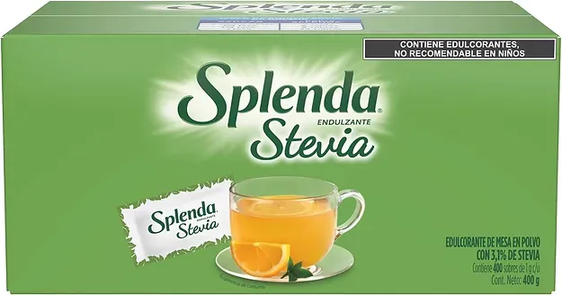 SPLENDA STEVIA 400 PZAS DE 1 G
