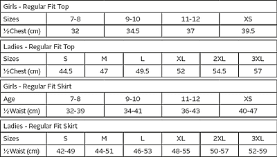 BRT Econo Single Set Top & Skirt