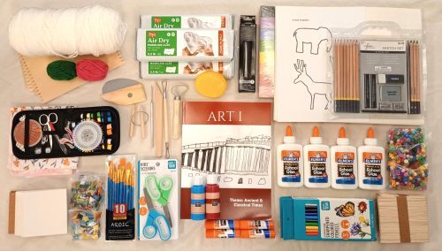 Schola Rosa K-6 - ART Textbook and Supplies Kit (up to 4 students) - Cycle 1 Schola Rosa K-6 - ART Textbook and Supplies Kit (up to 4 students) - Cycle 1