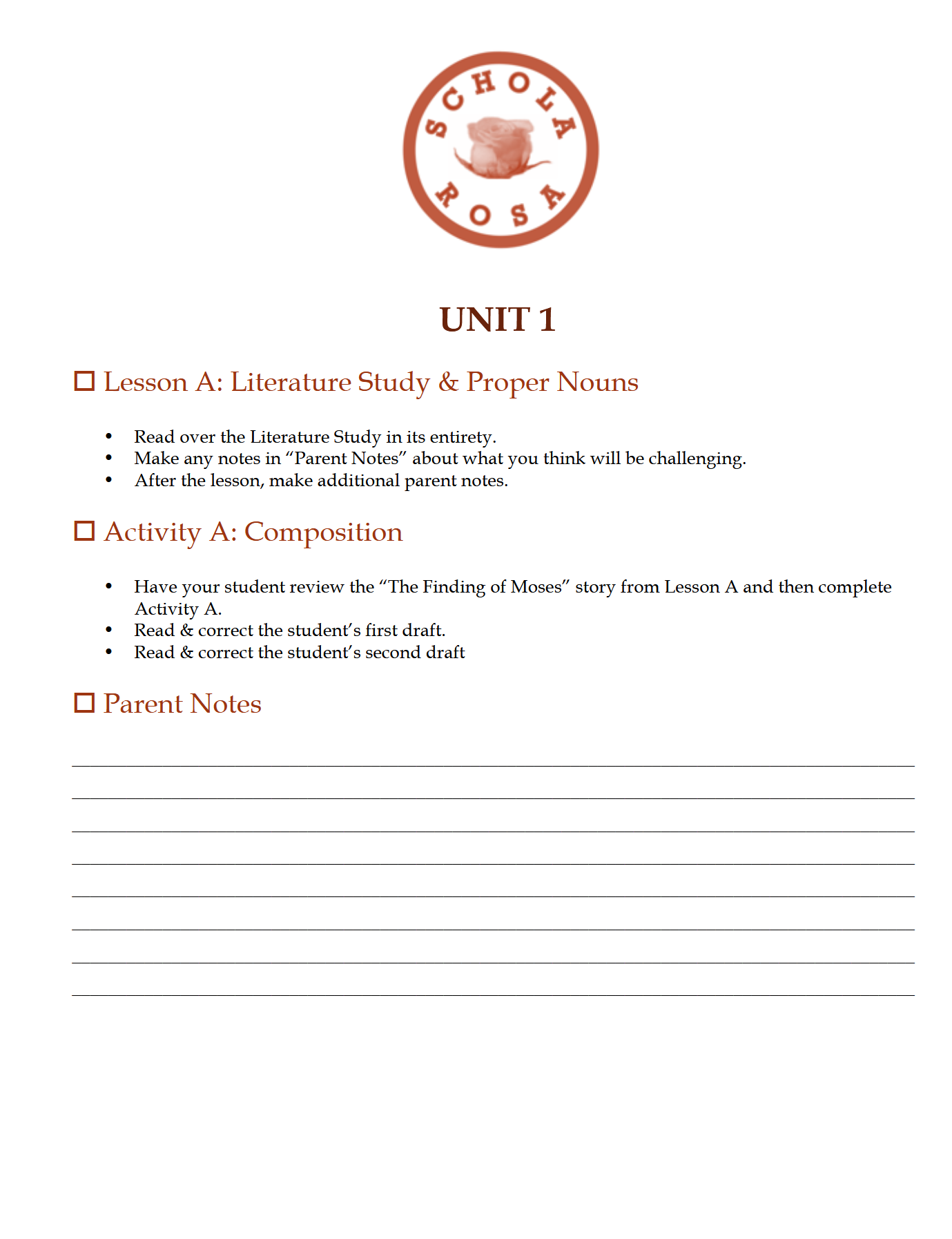 Language Arts 4-6: Schola Rosa Cycle 1