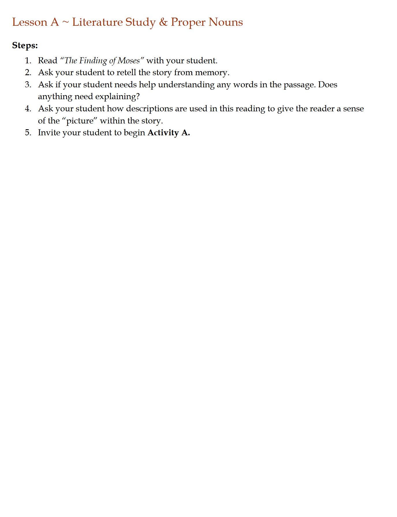 Language Arts 4-6: Schola Rosa Cycle 1