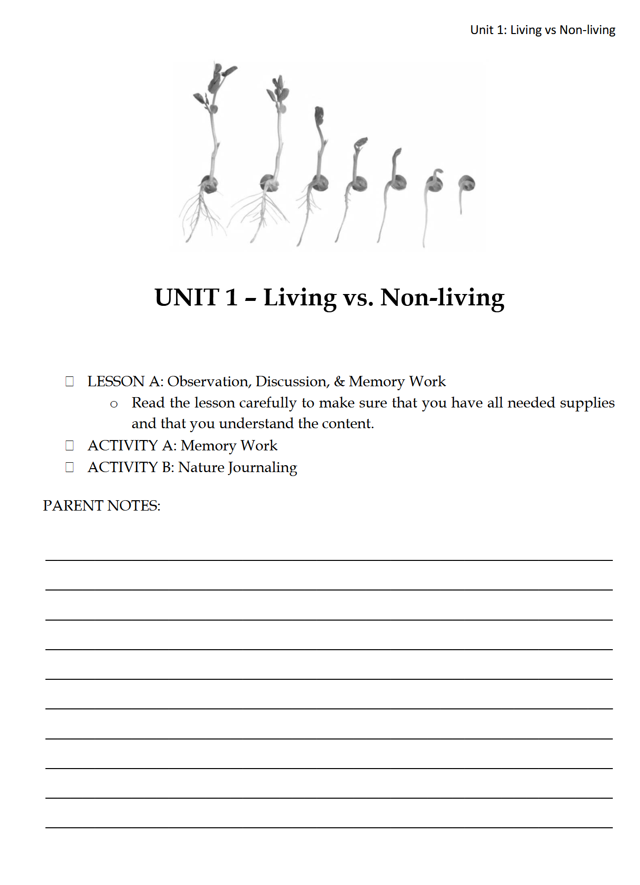 Science 4-6: Plant and Animal Life: Schola Rosa Cycle 1 Science 4-6: Plant and Animal Life: Schola Rosa Cycle 1
