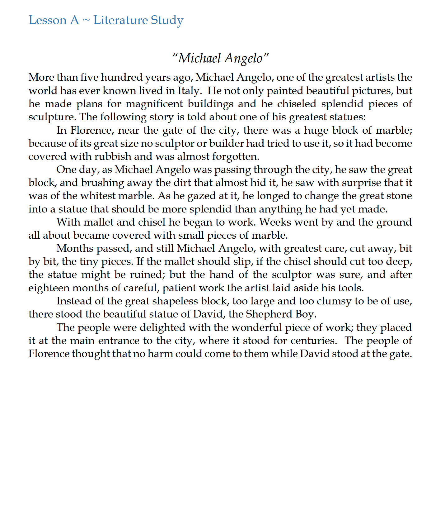 Language Arts 4-6: Schola Rosa Cycle 3 Language Arts 4-6: Schola Rosa Cycle 3